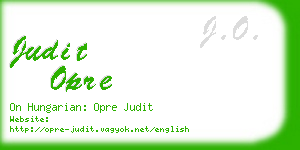 judit opre business card